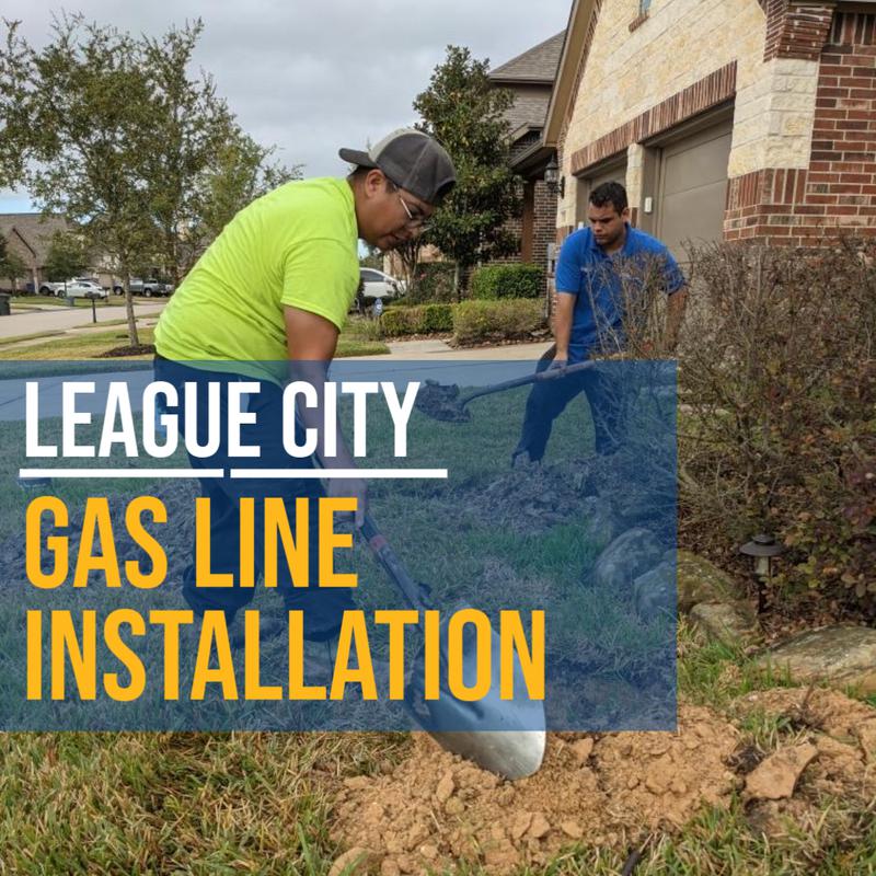 Gas line installation in league city or galveston tx